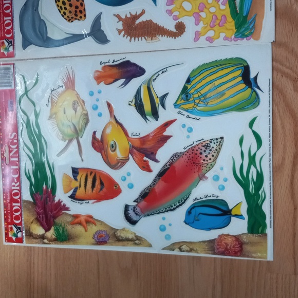 The Paper Magic Group color-clings fish sea window stickers decorations - Picture 2 of 5